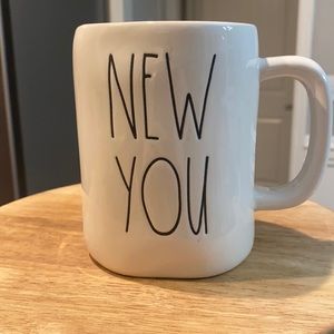 Rae Dunn coffee cup “New You”
